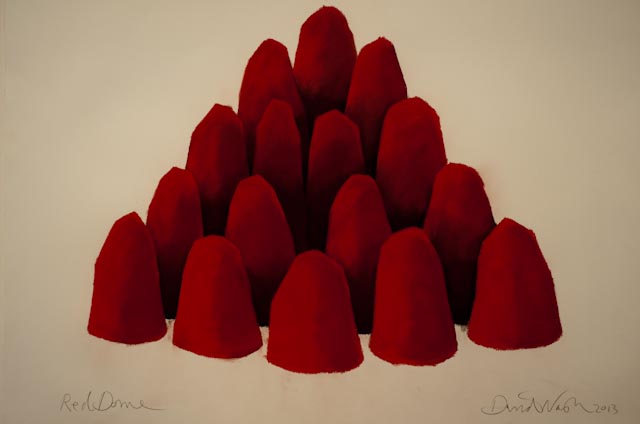 David Nash, Red Dome, 2009 © ppc, Caumont sur Loire.