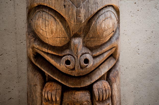 Haida, totem, UBC of Anthropolgy, Vancouver © ppc