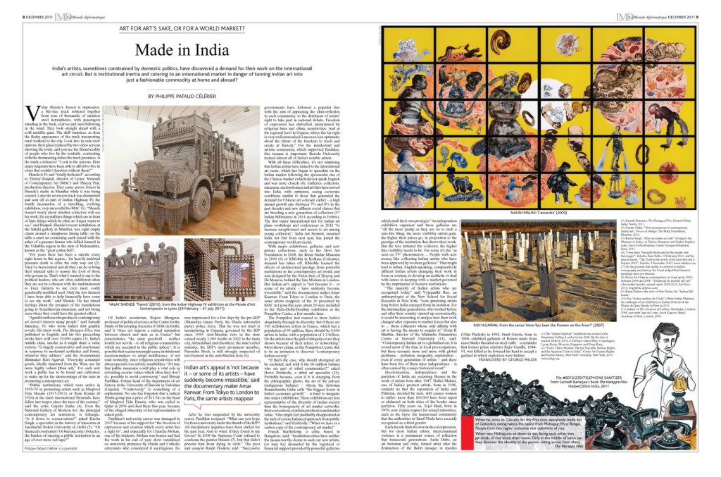 Le Monde Diplomatique, version anglaise, Made in India